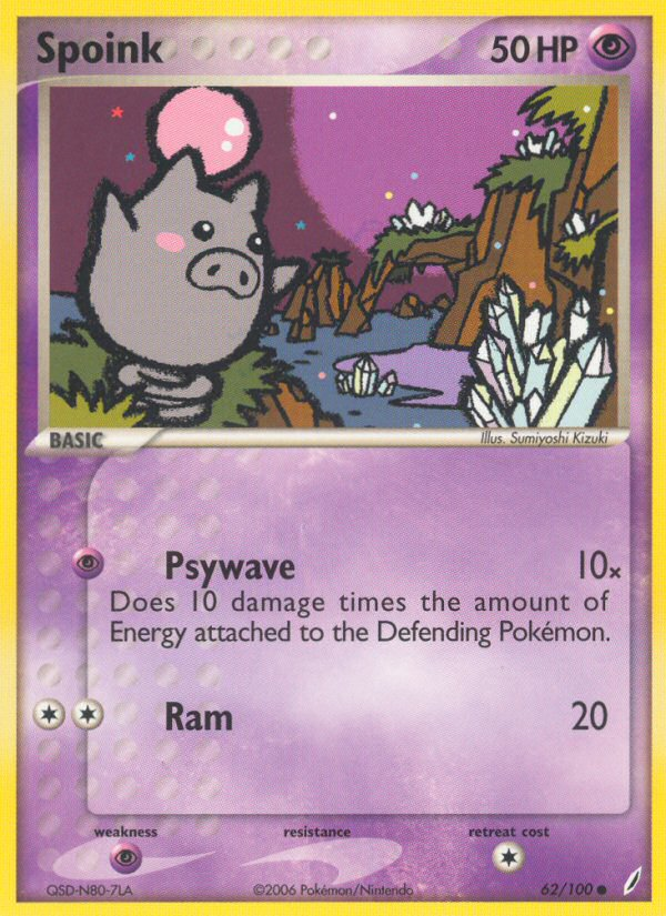 Spoink (62/100) [EX: Crystal Guardians] | Good Games Cannington