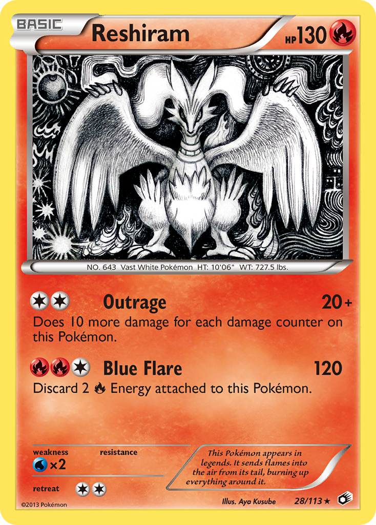 Reshiram (28/113) [Black & White: Legendary Treasures] | Good Games Cannington
