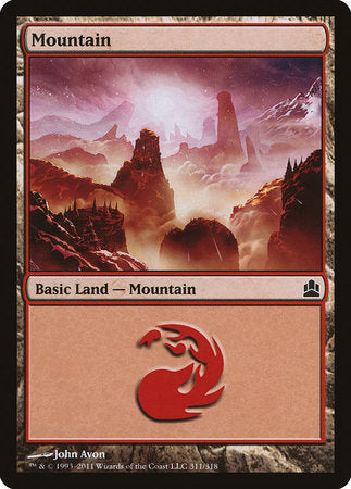 Mountain (311) [Commander 2011] | Good Games Cannington