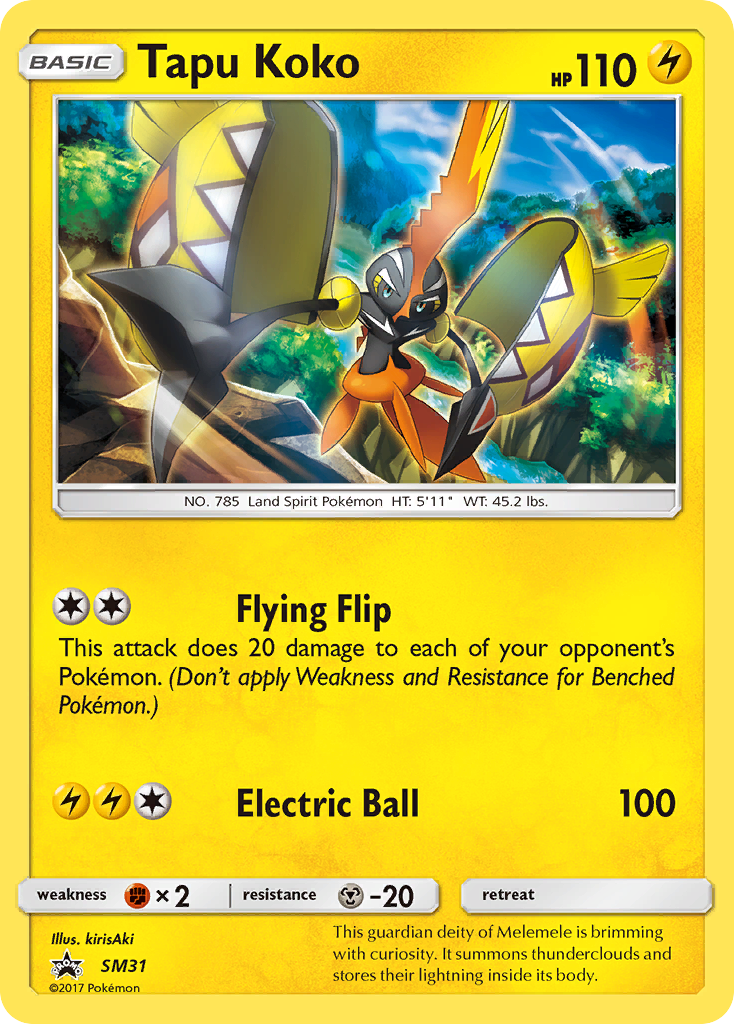 Tapu Koko (SM31) [Sun & Moon: Black Star Promos] | Good Games Cannington