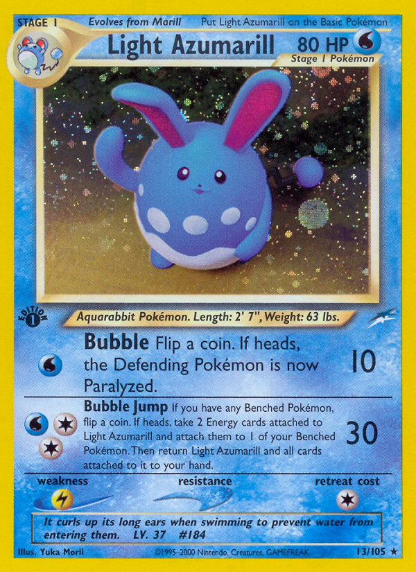 Light Azumarill (13/105) [Neo Destiny 1st Edition] | Good Games Cannington