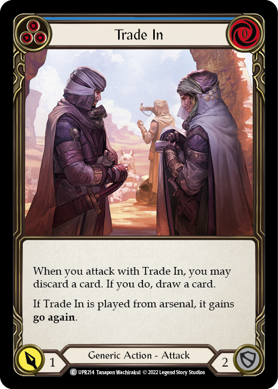 Trade In (Blue) [UPR214] (Uprising)  Rainbow Foil | Good Games Cannington