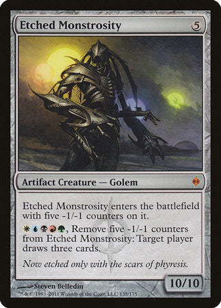 Etched Monstrosity [New Phyrexia] | Good Games Cannington