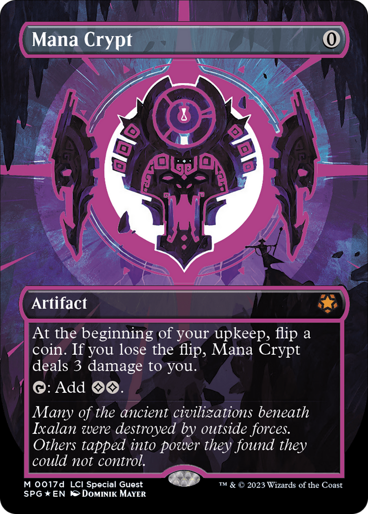 Mana Crypt (0017d) (Borderless) [The Lost Caverns of Ixalan Special Guests] | Good Games Cannington