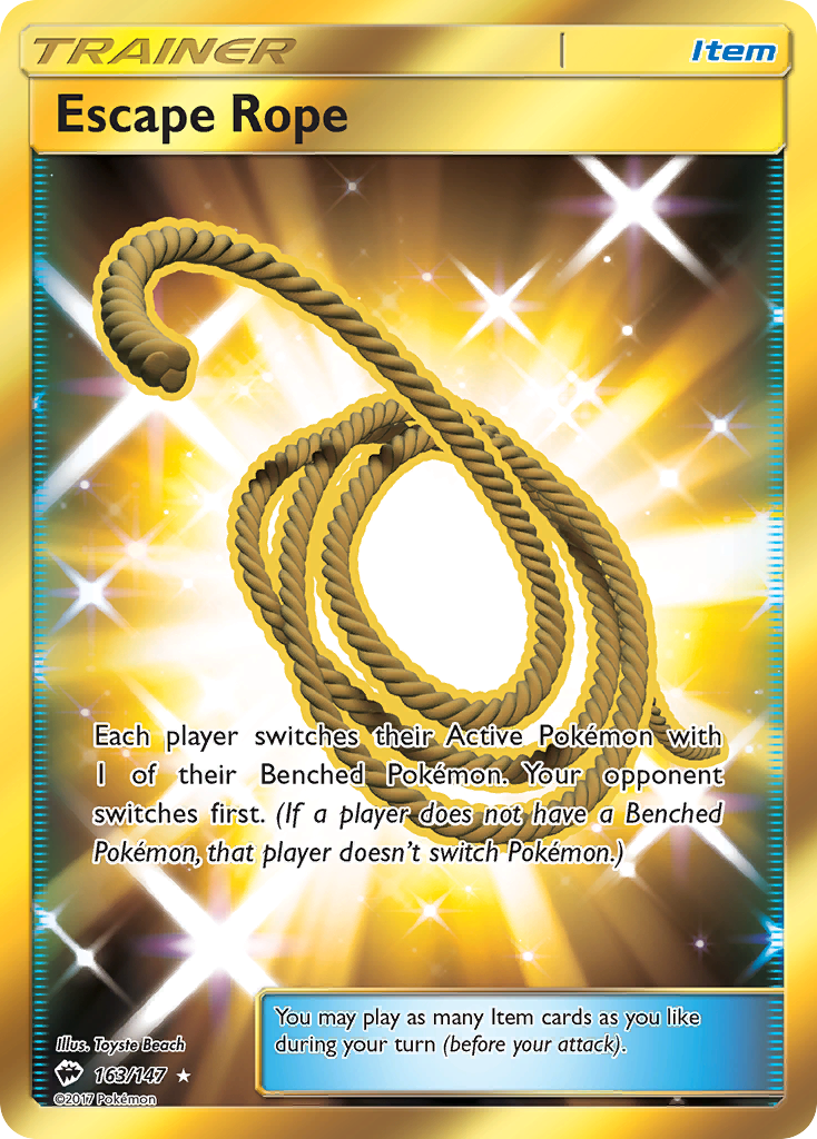 Escape Rope (163/147) [Sun & Moon: Burning Shadows] | Good Games Cannington
