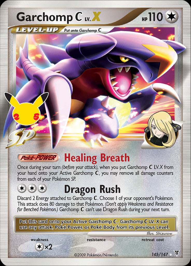 Garchomp C LV.X (145/147) [Celebrations: 25th Anniversary - Classic Collection] | Good Games Cannington