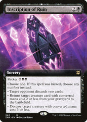 Inscription of Ruin (Extended Art) [Zendikar Rising] | Good Games Cannington