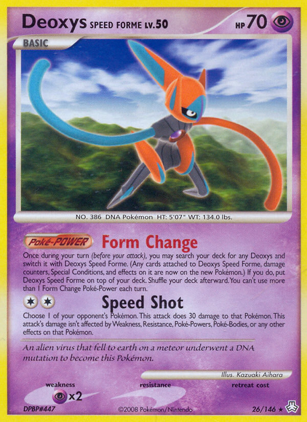 Deoxys Speed Forme (26/146) [Diamond & Pearl: Legends Awakened] | Good Games Cannington