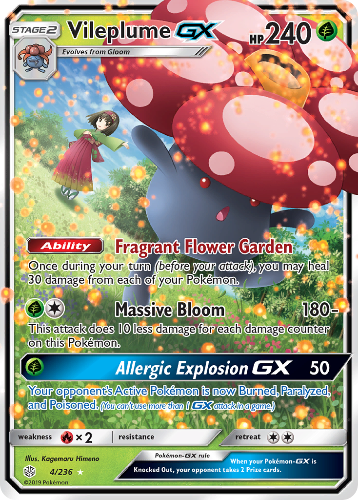 Vileplume GX (4/236) [Sun & Moon: Cosmic Eclipse] | Good Games Cannington