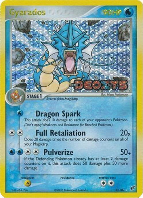 Gyarados (8/107) (Stamped) [EX: Deoxys] | Good Games Cannington